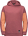 Bluzë me kapuç Jack Wolfskin Sweatshirt Pastel Pink Apricot, pambuk organik, me xhep kangur, rozë kajsi