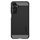 Kllëf telefoni Spigen Rugged Armor, i butë fleksibël, për Samsung Galaxy, i zi mat