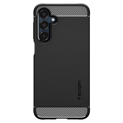 Kllëf telefoni Spigen Rugged Armor, i butë fleksibël, për Samsung Galaxy, i zi mat