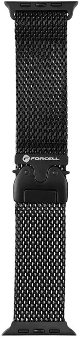 Rrip ore Forcell F DESIGN FA11, për Apple Watch 38 40 41 mm, çelik inox i gërshetum, i zi