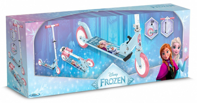 Trotinet për fëmijë Disney Frozen, 2 rrota, i palosshëm, blu e rozë