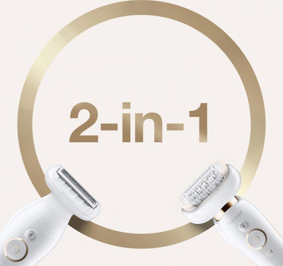 Braun Silk-épil 9 Flex SES 9002 Wet & Dry Епилатор, White/Gold