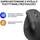 Mouse Logitech Lift, vertikal, pa tel, grafit