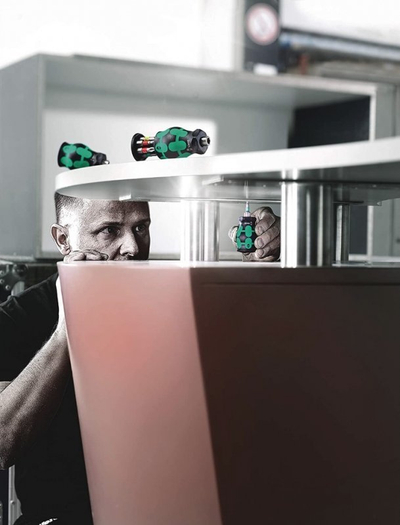 Kaçavidë Wera Kraftform Kompakt Stubby Magazine 4, set 6 copë, portokalli