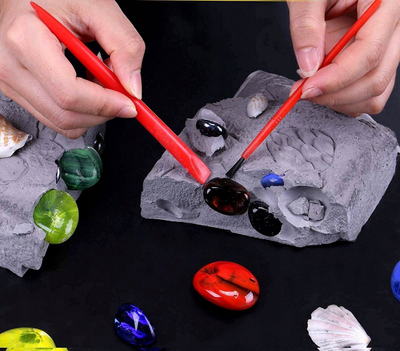 Set edukativ Crystal Mine Diamonds Excavations Archaeologist, gërmime 3D, për kalamaj 6+