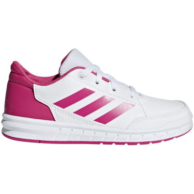 Atlete sportive adidas AltaSport K Jr D96870, për kalamaj, të bardha me rozë
