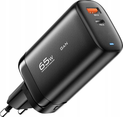 Karikues muri Essager ECTAC-MYB01-Z, GaN, 65W, USB-C USB-A, i zi