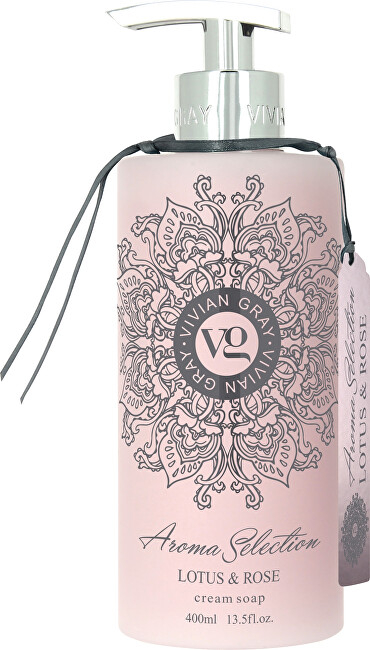 Krem sapun i lëngshëm për duar Vivian Gray Aroma Selection Lotus & Rose, 400 ml