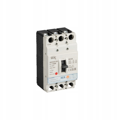 Çelës automatik kompakt KMCCB KMCCB RT 125A, 3 pole, 25kA 380/415V AC, gri