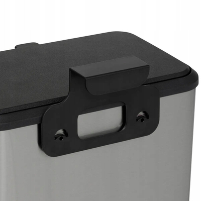 Кош за компостирање 5five, нерѓосувачки челик, 5L, црн