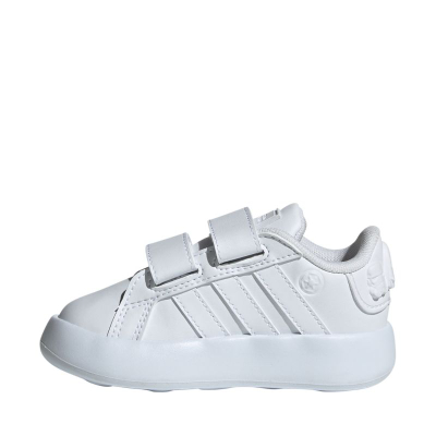 Патики за деца Adidas Star Wars Grand Court 2.0 Jr IH7578, леплива лента, EVA ѓон, бели