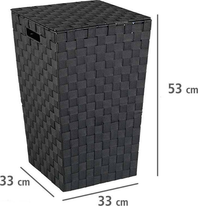Kos rrobash Wenko 22278100, 48L, 33 x 33 x 53cm, gri