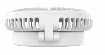 Ventilator i rikarikueshëm Platinet PRDF0396, 2400mAh, 10W, i bardhë