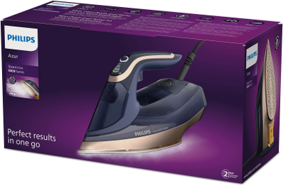 Hekur me avull Philips Azur 8000 DST8050/20, 3000W, shpërthim i fuqishëm avulli, blu