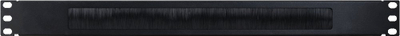Panel furçash me raft PULSAR RAPS-1P, 1U, për kabinet RACK 19", i zi