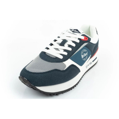 Патики Lee Cooper темно сини, со врвки, платформа 2.5 cm, сини