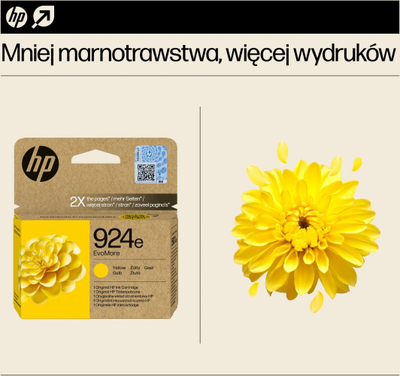 Ngjyrë printeri HP 924e, 800 faqe, e verdhë