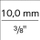 Çelës racete Wera 8000 B Zyklop Speed, 3/8\" 10 mm, me dorezë qefi, i zi me jeshile
