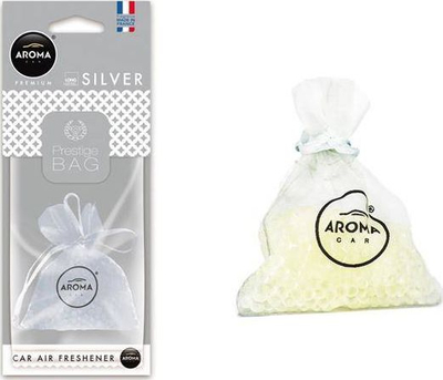 Freskues makine Aroma Car Prestige Bag Silver, qese aromë, A92514, i bardhë