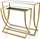 Set konzolash Affek Design Cedric, 2 copë, metal pasqyrë, ari