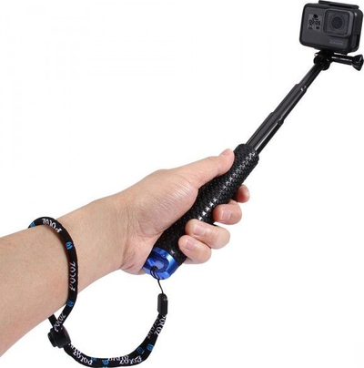 Shkop selfie Puluz PZ150 për kamera sportive, i zi
