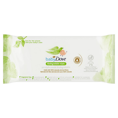 Peceta të lagështa Dove Baby Biodegradable 75 copë