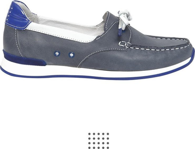 Mokasina për gra TBS Glyter F7072, lëkurë, navy me tangeri