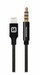 Audio Adapter Swissten Lightning - 3,5 mm, 1.5m, e zezë