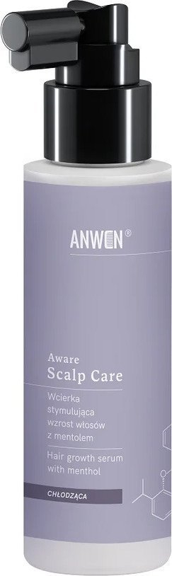 Лосион за скалп Anwen Aware Scalp Care, со ментол, го стимулира растот на косата, 100 ml
