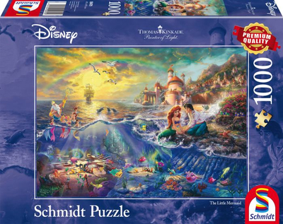 Puzzle Schmidt Spiele The Little Mermaid (59479), 1000 pjesë