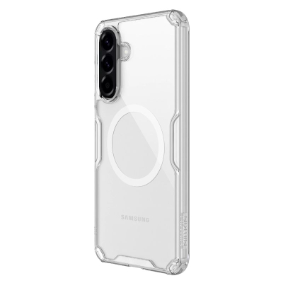 Заштитен капак за телефон Nillkin Nature Pro за Samsung Galaxy A56 5G, MagSafe, проѕирен, TPU