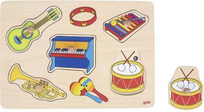 Puzzle me instrumente muzikore Goki (GOKI-57520), 5 elemente