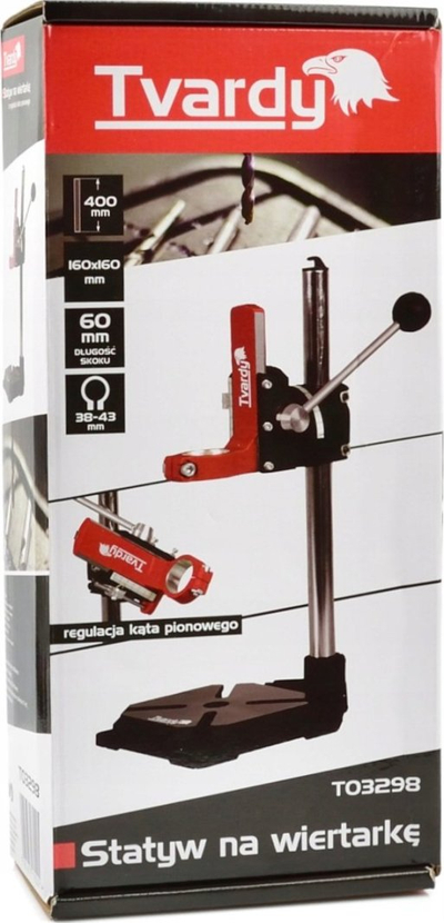 Stativ për stërvitje Geko TVARDY T03298, goditje 60mm, bazë gize, i kuq e zi