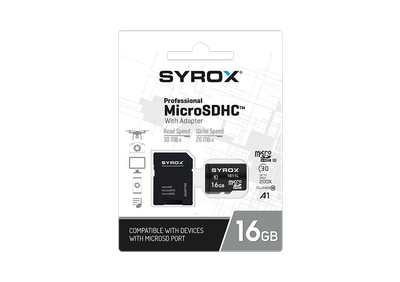 Kartë memorie Micro SD Syrox, 16GB