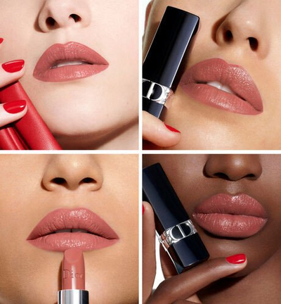 Ruzh buzësh Dior Rouge Dior 100 Nude Look Satin, 3.5g, nude