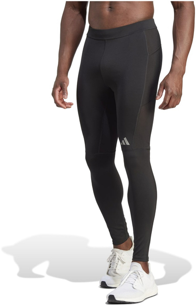 Pantallona të ngushta sportive Adidas Run It Tight SN51, për vrapim, i zi
