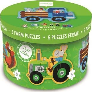 Puzzle të para Scratch Ferma, 26 pjesë, 3+