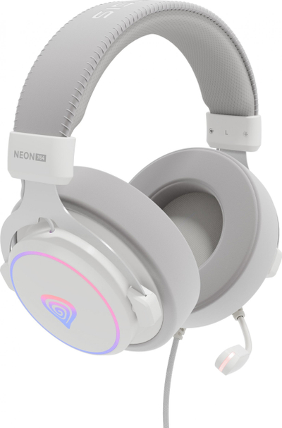 Kufje gaming Genesis Neon 764, USB, menaxhim kablloje, të zeza