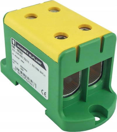 Lidhës njëpolësh Incobex ZGX, 2x95 mm², për Al Cu, verdhë e gjelbër