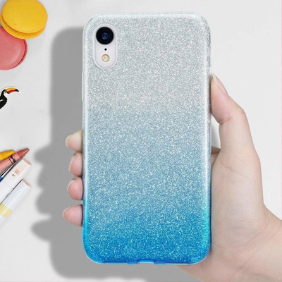 Këllëf telefoni Brocade Glitter për iPhone 11 Pro, TPU, argjend-kaltër