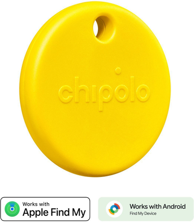 Gjetës universal Chipolo POP, Bluetooth, kompatibil me Apple Find My dhe Google Find My Device, i verdhë