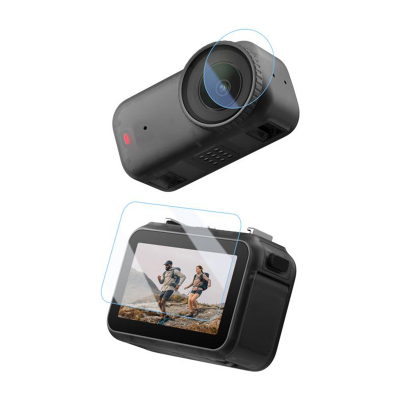 Xham mbrojtës Puluz për DJI Osmo Nano, tempered, set ekran dhe lentë, transparent