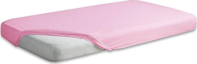 Çarçaf fitted me goma Matex Jersey Premium, 90x200 cm, pambuk, rozë