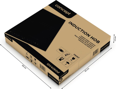 Pllakë me induksion Concept IDV4260SF, e zezë