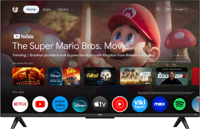 TV TCL 43T69C, 43", 4K QLED, Smart Google TV, i zi