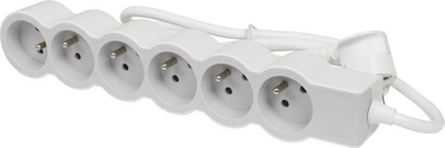Zgjatës Legrand 049494, 6 dalje, kabllo 3m, i bardhë gri