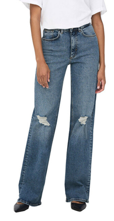 Фармерки Only ONLJUICY Wide Leg, сини