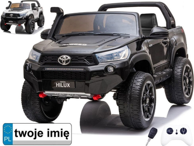 Makina elektrike për fëmijë Toyota Hilux, 12V, telekomandë 2.4G, e zezë