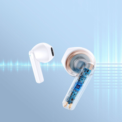 Kufje wireless Joyroom JR-TL11, in ear, me ENC, të bardha