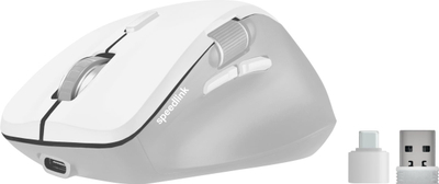 Maus pa kabllo Speedlink Libera, Bluetooth, i ripërtrishëm, i bardhë